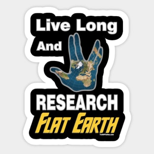 Flat Earth Map Sticker